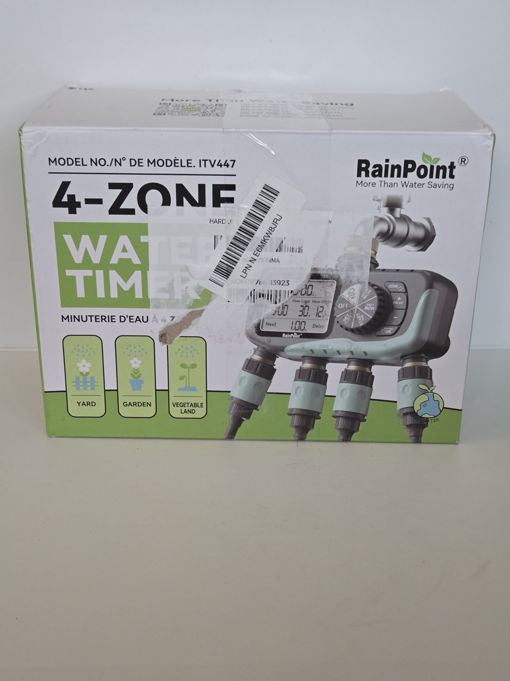 RainPoint 4-Zone Green Water Timer ITV447